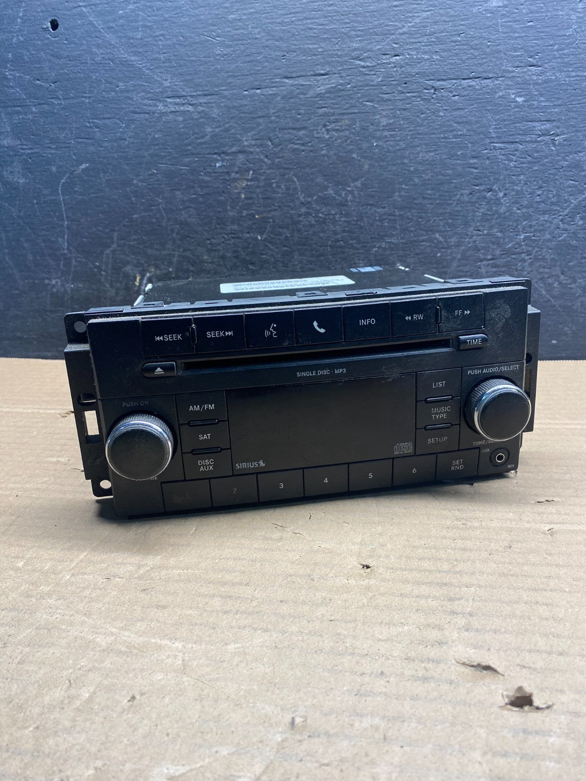 2007-2012 Chrysler Dodge Jeep Ram Radio CD MP3 AUX Receiver AD9520 DG0