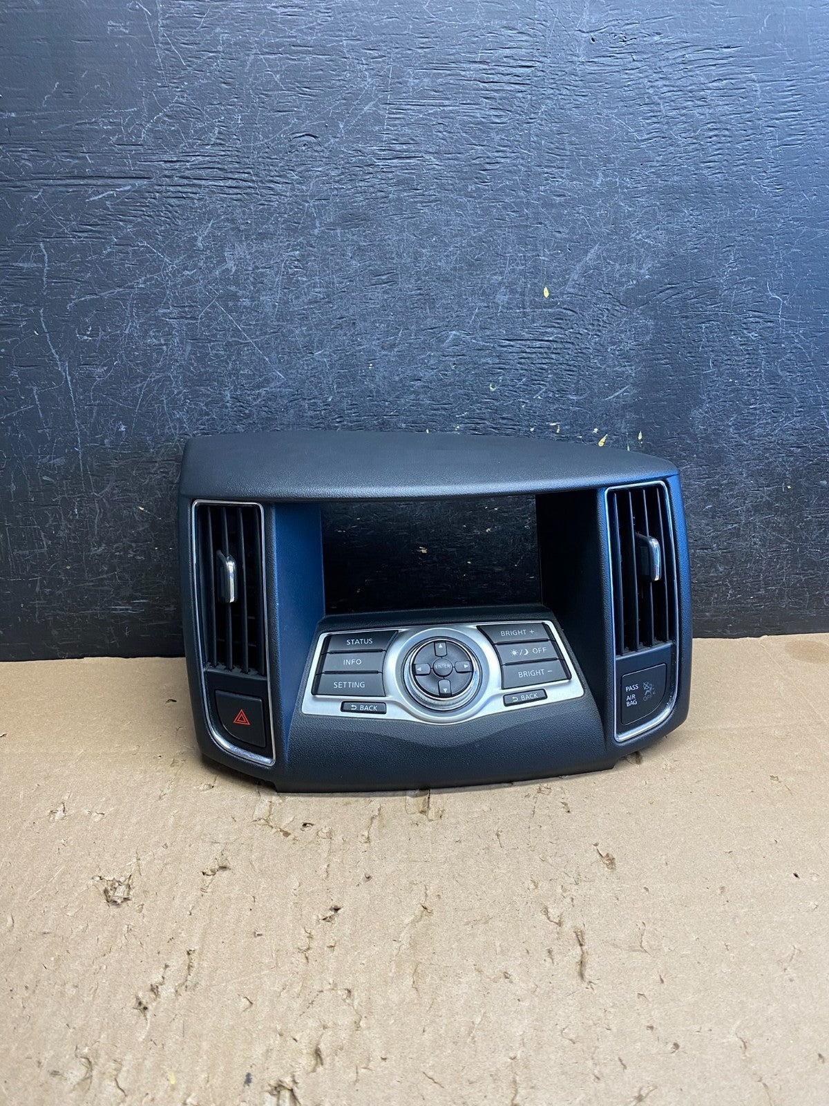 2009-2014 Nissan Maxima Center Console Climate Control Radio Bezel OE AJ1609 DG0