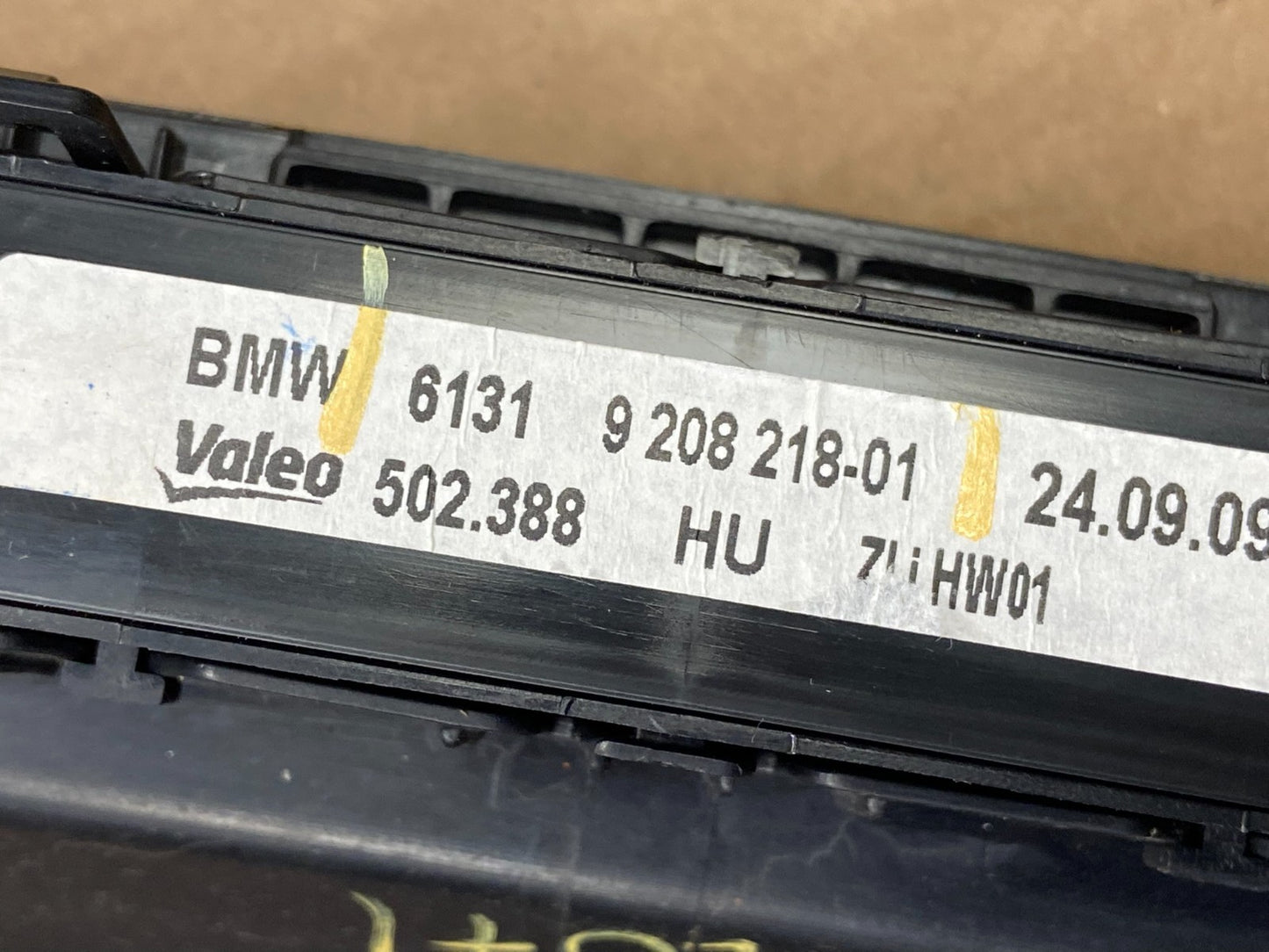 2007-2013 Bmw X5 AC Heater Climate Control Temperature Panel Trim Oem y2071 DG5
