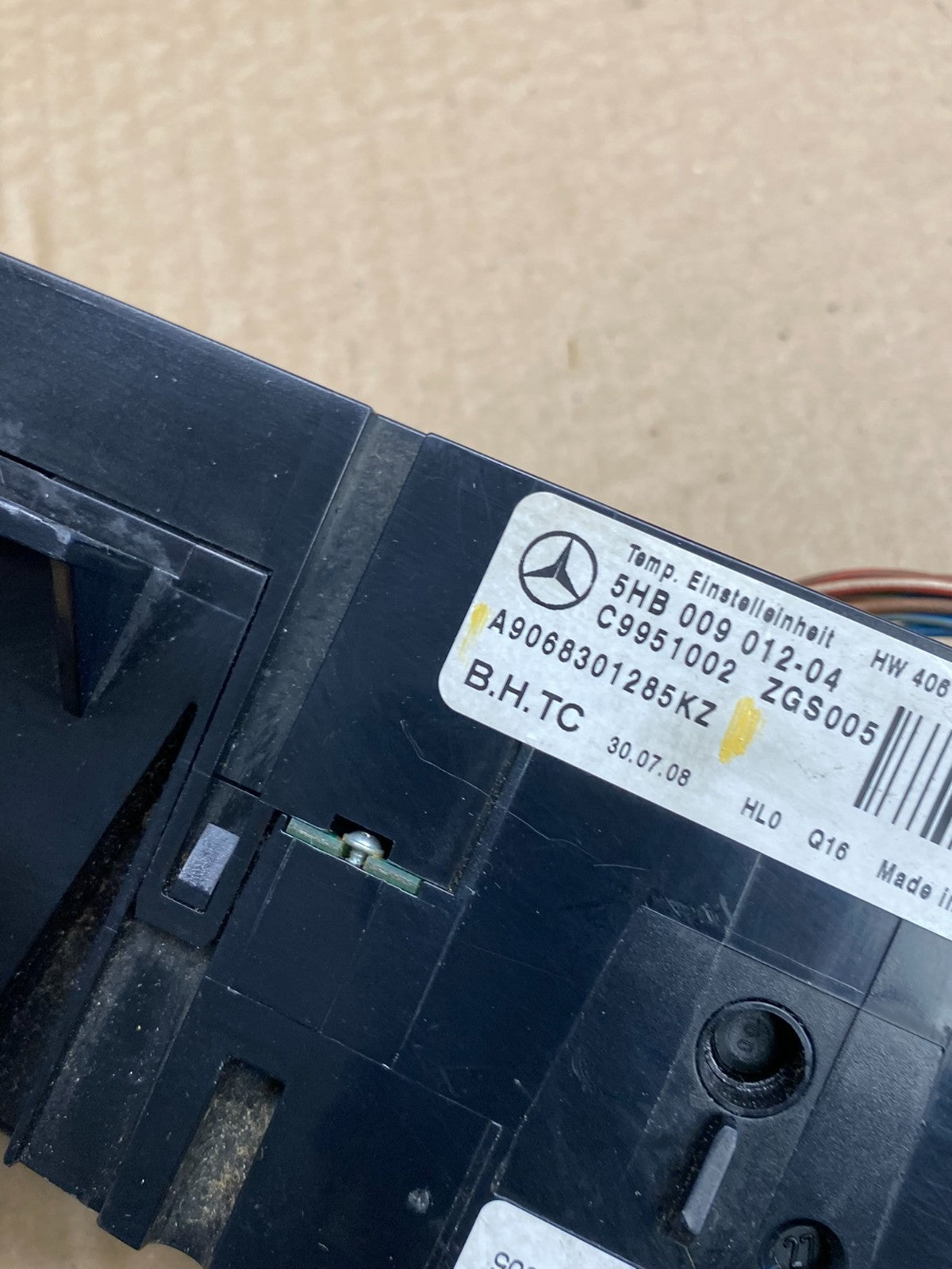 2007 2008 2009 Mercedes Dodge Sprinter A/C AC Climate Control Panel Oe W9662 DG5