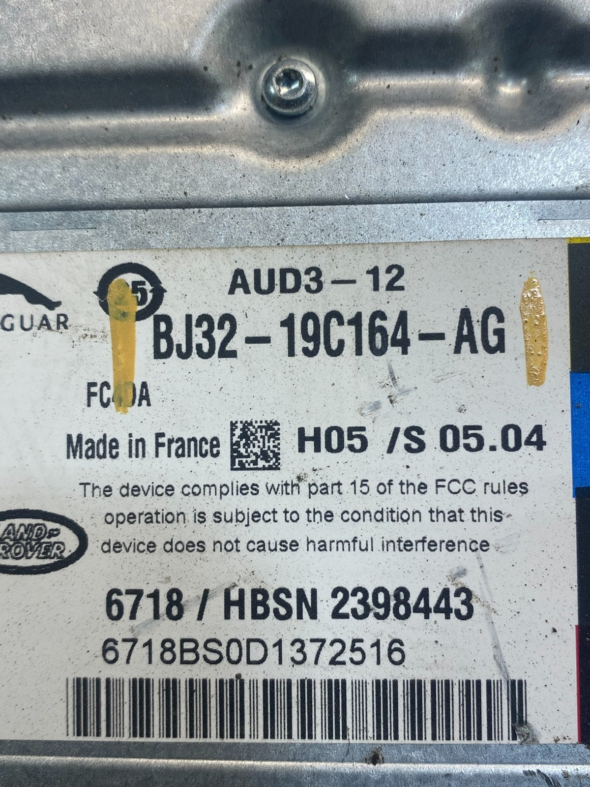 2012-2019 Jaguar XF XJ Radio Audio Stereo Meridian Amplifier AMP aa0772 DG4