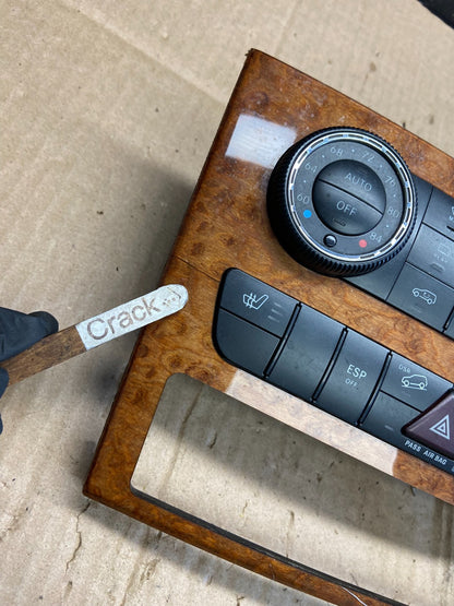 2007-2012 Mercedes X164 GL350 GL450 Climate Control Bezel Wood Switch aa4888 DG3