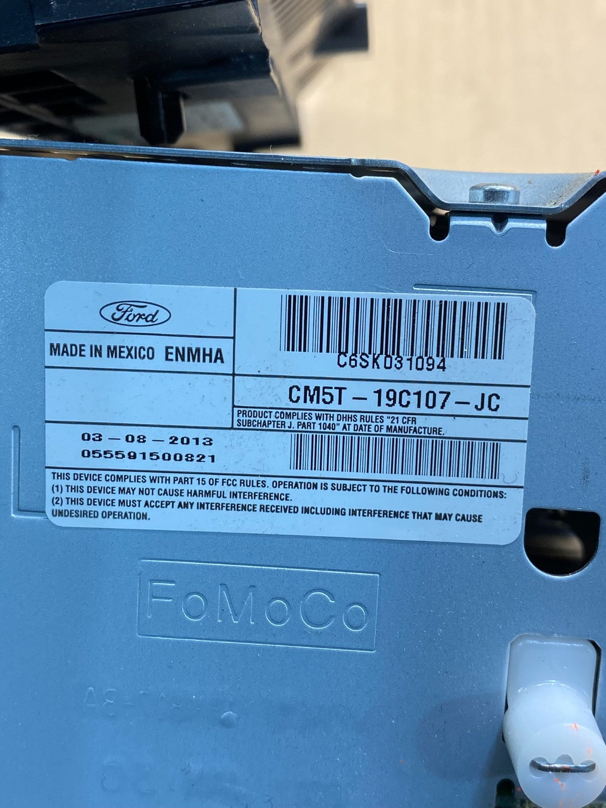 2012 2013 2014 Ford Focus Screen Radio Audio Receiver AM FM CD MP3 ah7408 DG5
