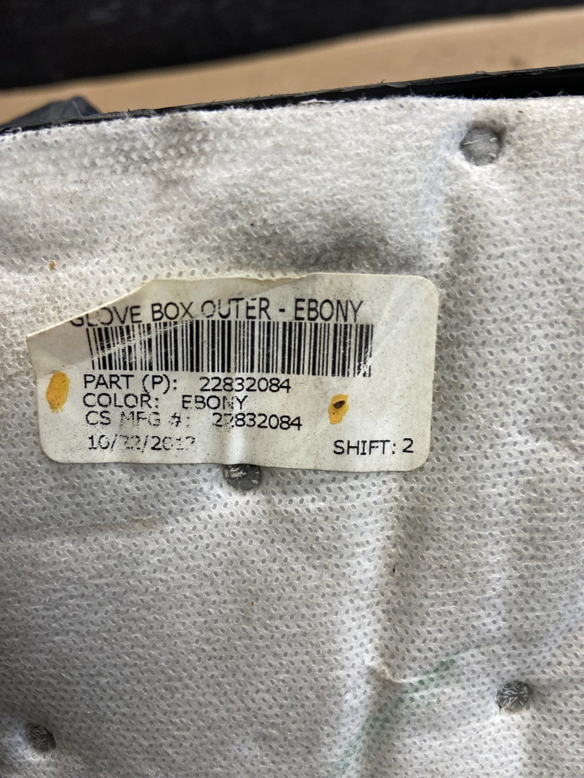 2009 - 2017 Chevrolet Traverse Right Passenger Side Glove Box AH5474 DG4