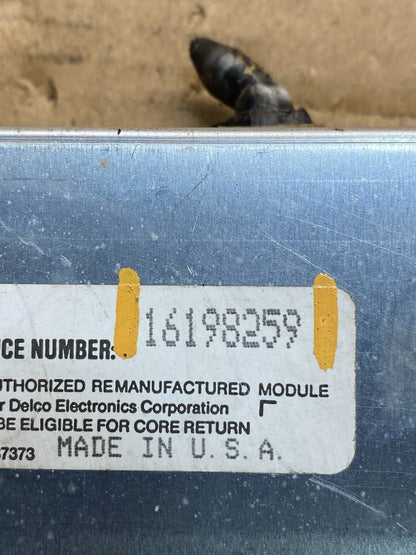 1986 1989 Chevrolet Corvette 5.7L Engine Control Module ECM ECU AC4421 DG2