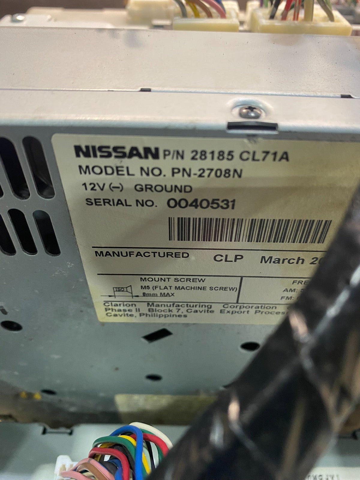 2006 - 2008 Infiniti FX35 Radio Display Information Navigation Screen Z5384 DG6