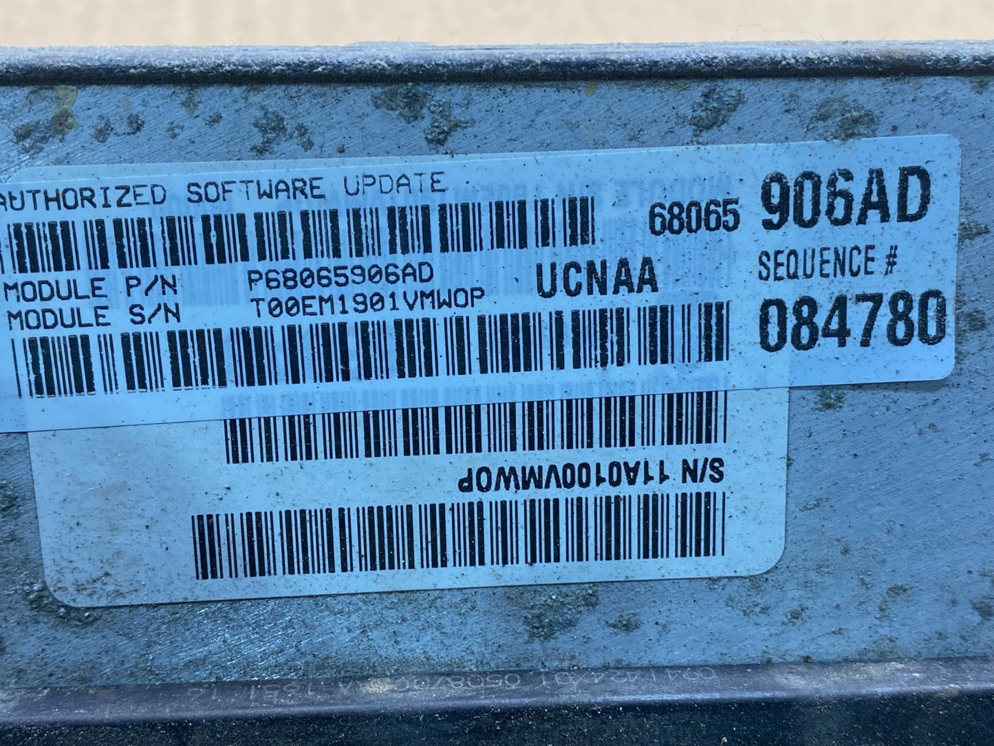 2012 Dodge Ram 1500 Engine Computer 4.7L ECM ECU P68065906AD ah1605 DG2
