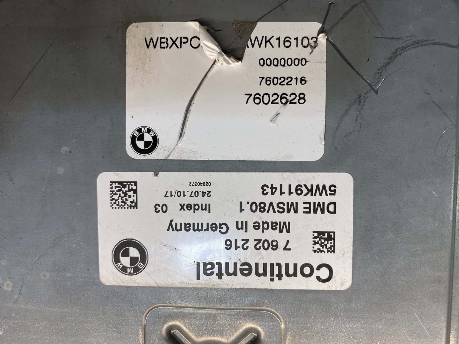 2007 to 2011 Bmw 328i X3 Ecm Ecu Engine Computer Module AD9795 DW2