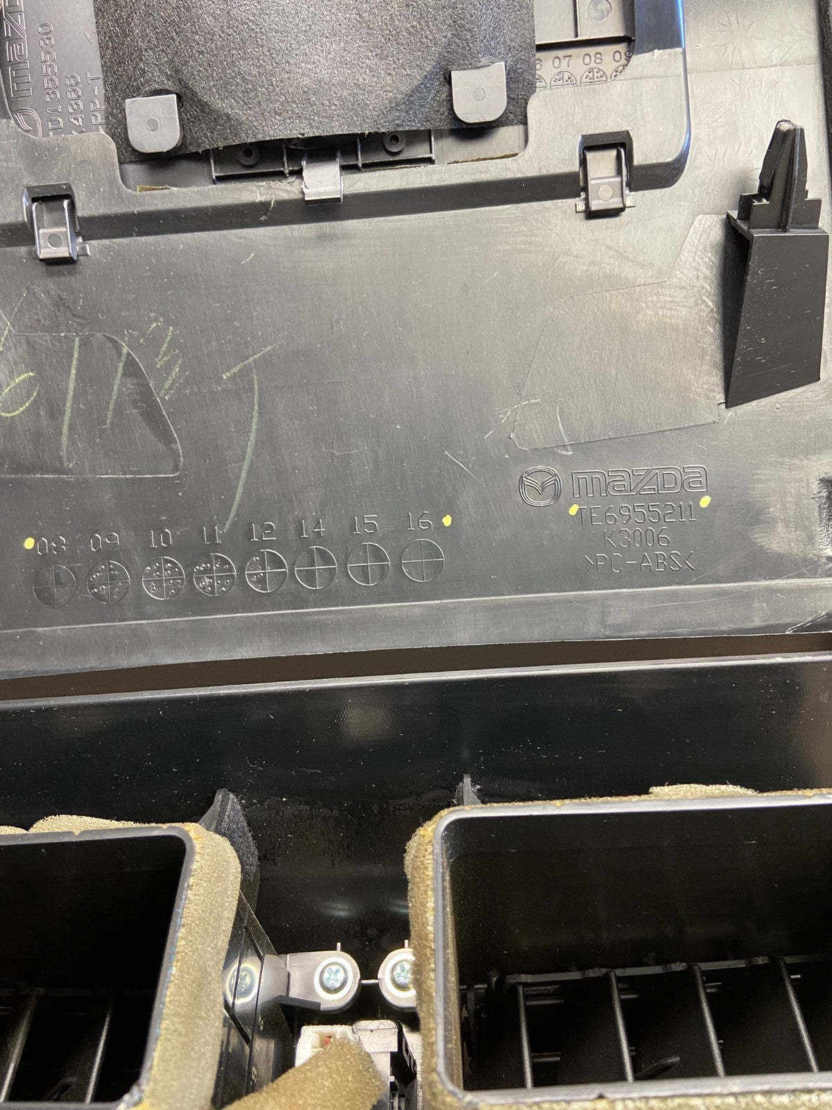 2010 - 2015 Mazda CX-9 Radio Dash Trim Bezel W/Vent AC Climate Control ai3237 DG4