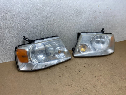 2004 to 2008 Ford F-150 F150 Left+Right Halogen Headlights W9091 DW2