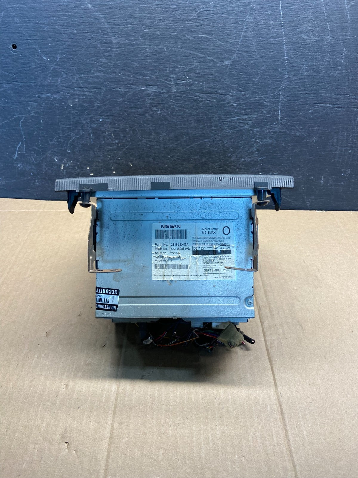 2010 to 2012 Nissan Altima Radio Cd Mp3 Player AUX Climate Control AG1674 DG3