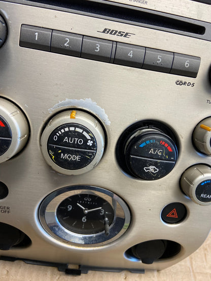 2004 to 2007 Infiniti QX56 Radio Player Climate Control Panel Bezel AE1965 DG2