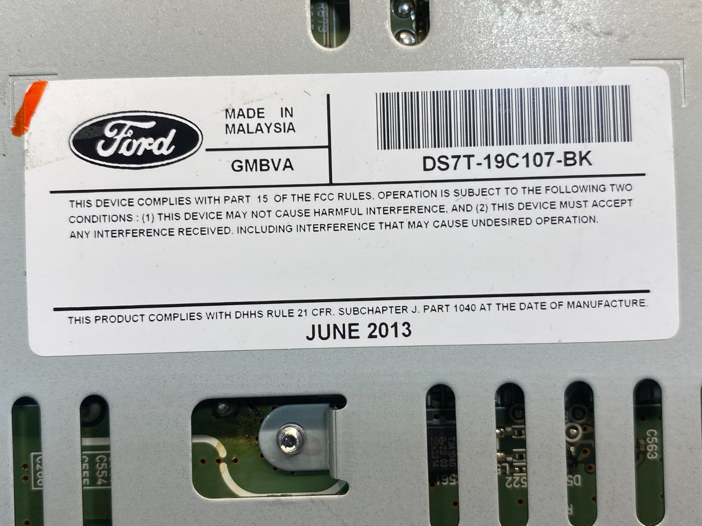 2013 2014 2015 Ford Fusion Radio Audio Receiver AM FM CD MP3 ae8164 DG6