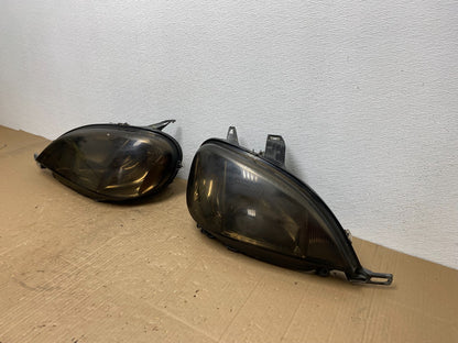 1998 to 2001 Mercedes ML320 ML-Class Left+Right Xenon Black Headlights AB8436 DG1