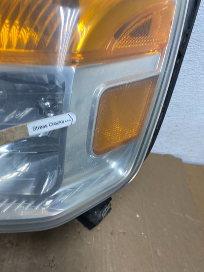 2008 - 2015 Nissan Armada Left Driver LH Headlight Halogen AD8218 DW3