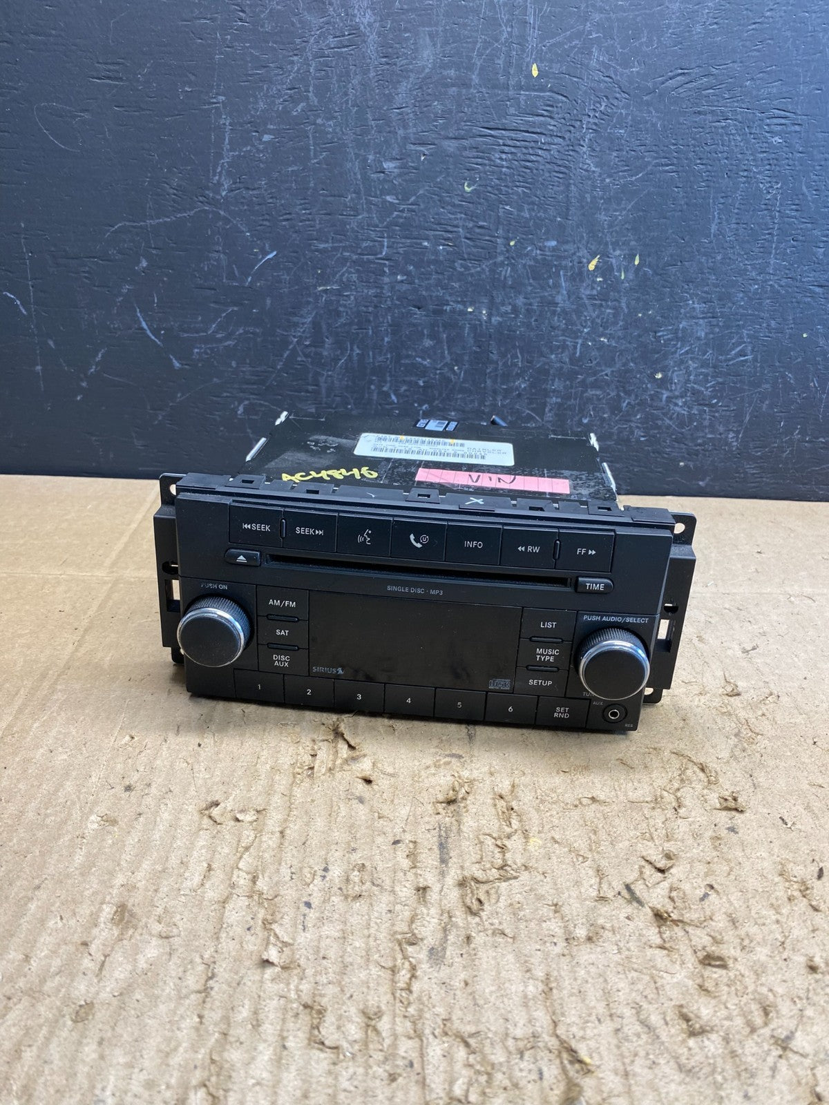 2007-2012 Chrysler Dodge Jeep Ram Radio CD MP3 AUX Receiver AC4846 DG0