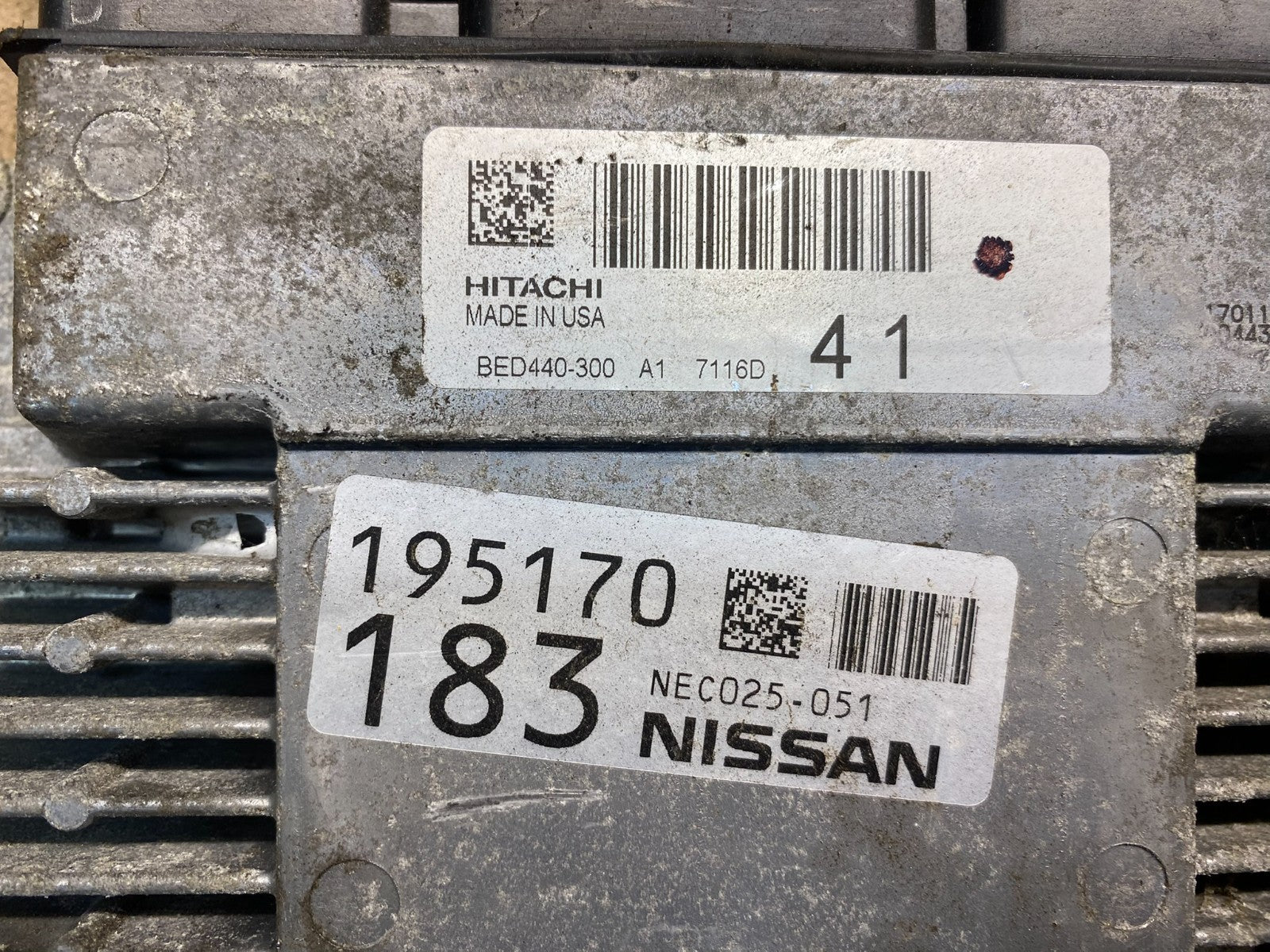 2017 Nissan Titan Ecm Ecu Engine Control Computer NEC025-051 ae8049 DG2