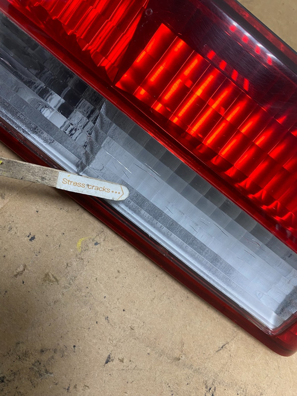 2001 to 2002 Honda Accord Left Driver LH Side Inner Tail Light OEM X5106 DW4