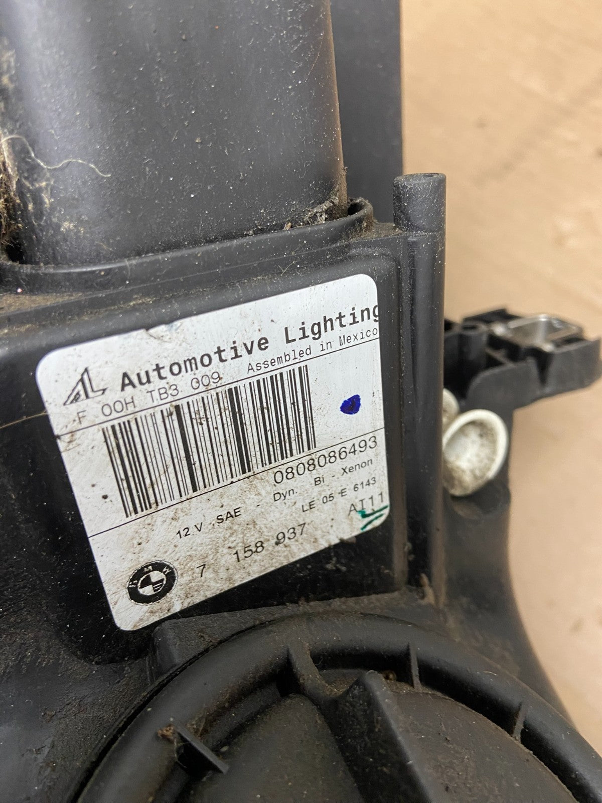 2007 2008 2009 2010 Bmw X5 Left Driver Lh Side Headlight Xenon Hid AB1347 DW9
