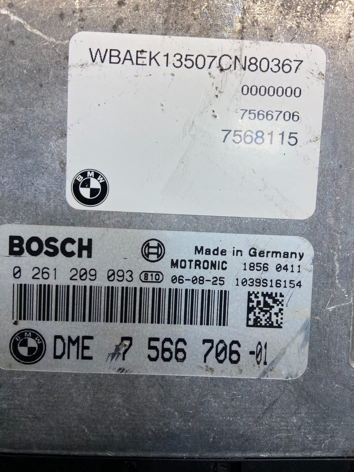 2006 to 2007 Bmw 550i 650i 750i Engine Computer ECU Control Module ECM ae4618 DG2