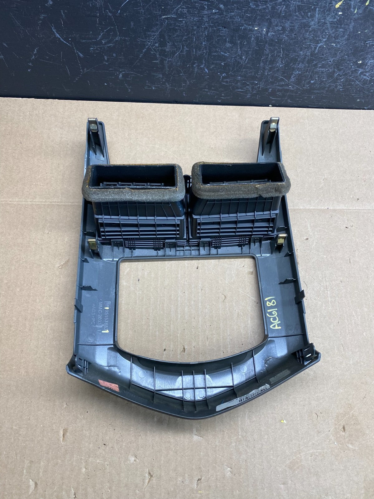 2012-2016 Chevrolet Sonic Center Dash Radio Air Vent Trim Bezel AC6181 DG3