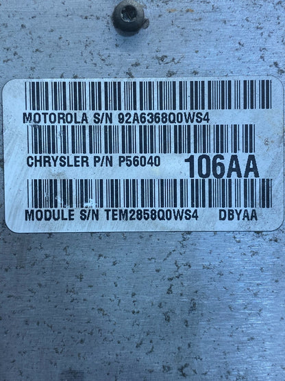 1999 Dodge Durango 5.2L Engine Computer Module ECU PCM AD5080 DG2