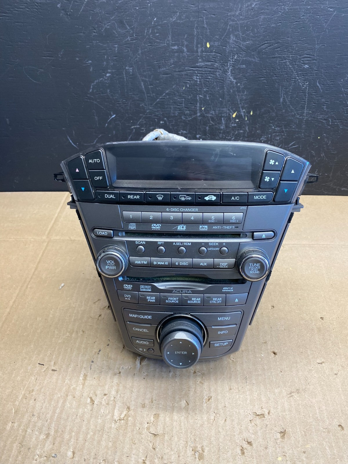 2007 to 2009 Acura Mdx Radio Stereo 6 CD Player Climate Control Pan OE AB9520 DG0