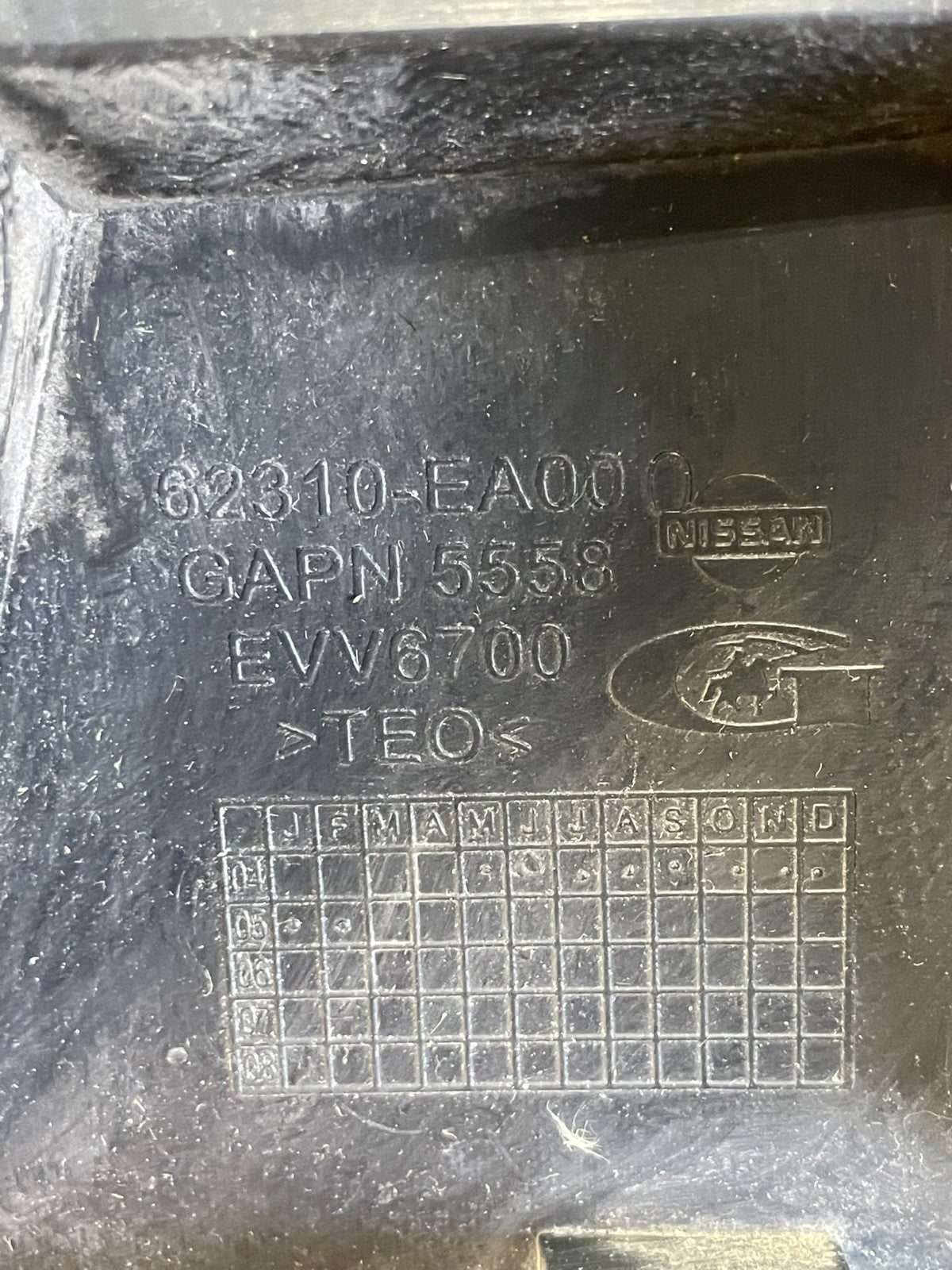 2005 2006 2007 2008 Nissan Xterra Front Upper Grill Grille ad0193 DG4