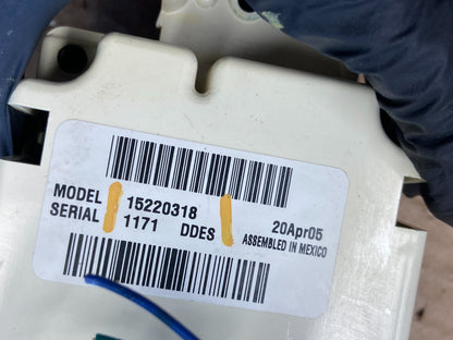 2003-2006 GMC Chevrolet Envoy Trailblazer Climate Control A/C Panel AF6377 DG5