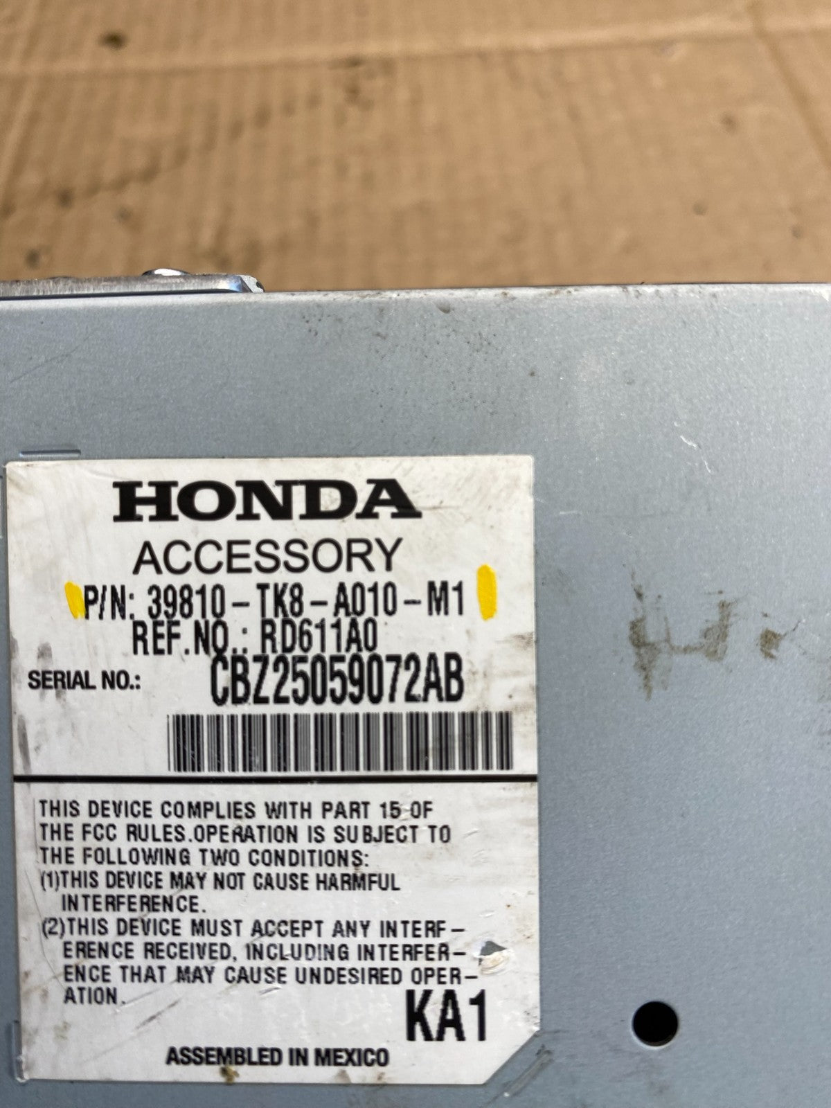 2014 to 2017 Honda Odyssey Info Dash Display Screen ac9430 DG7