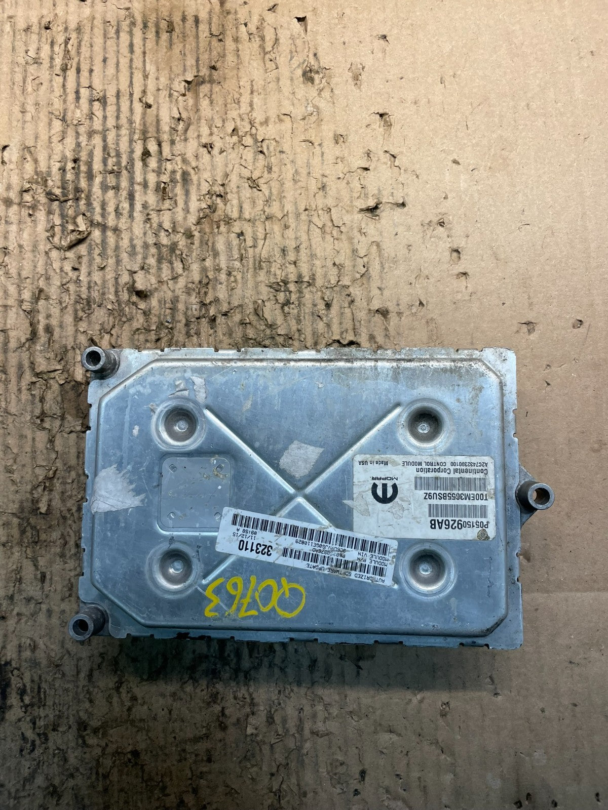 2015 2019 Ram Promaster 3.6L Engine Computer ECM ECU V0815 DG2