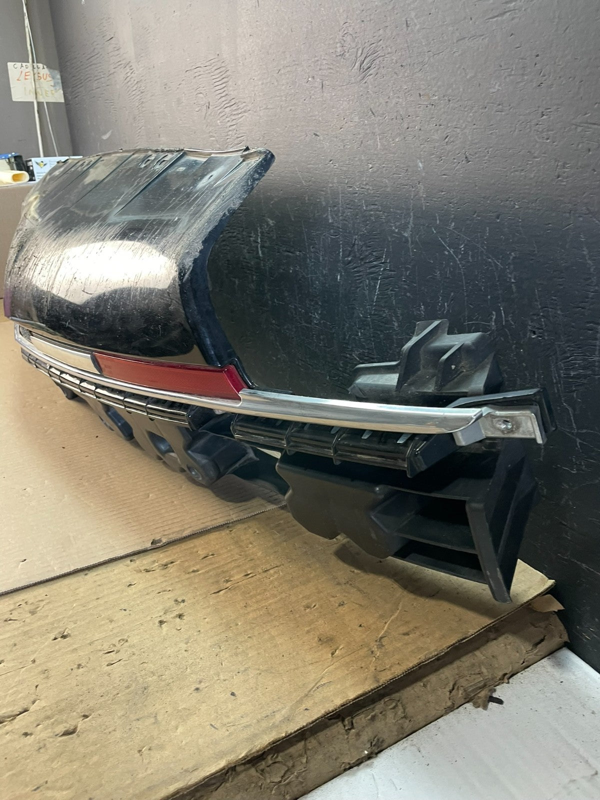 2013 to 2017 Cadillac XTS Rear Bumper Fascia Extension Black AC19801