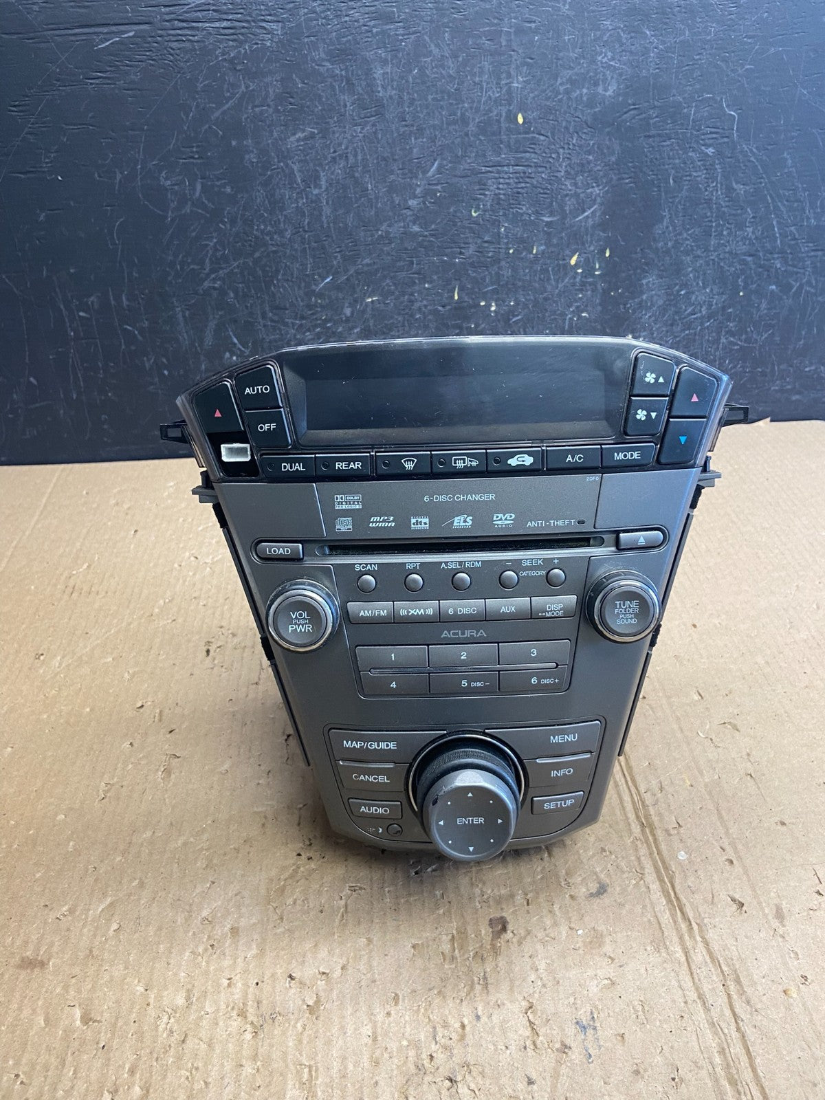 2007 to 2009 Acura Mdx Radio Stereo 6 CD Player Climate Control Pan OE AE4066 DG0