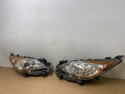 2010-2013 Mazda 3 Halogen Left+Right Side Headlights T5701 DW1