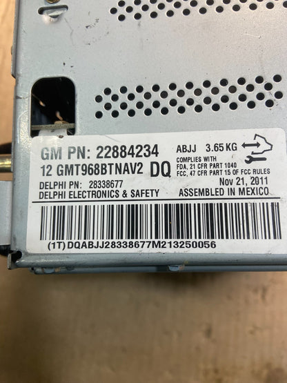 2011 2012 GMC Acadia Radio Display Screen AM/FM AUX OEM Y7600 DG7