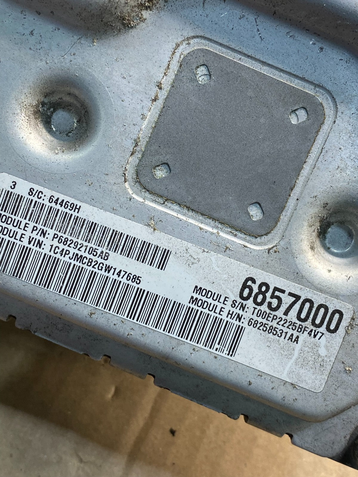 2016 2017 Jeep Cherokee 200 Engine Computer ECU ECM PCM AI5092 DG2