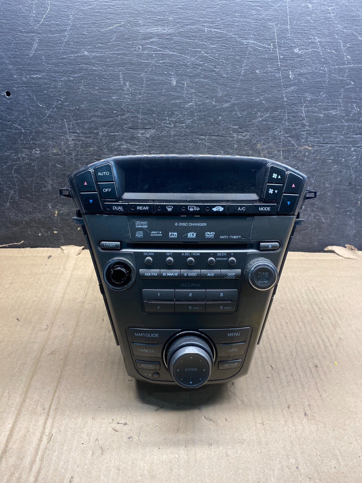 2007 to 2009 Acura Mdx Radio Stereo 6 CD Player Climate Control Pan OE AJ0528 DG0