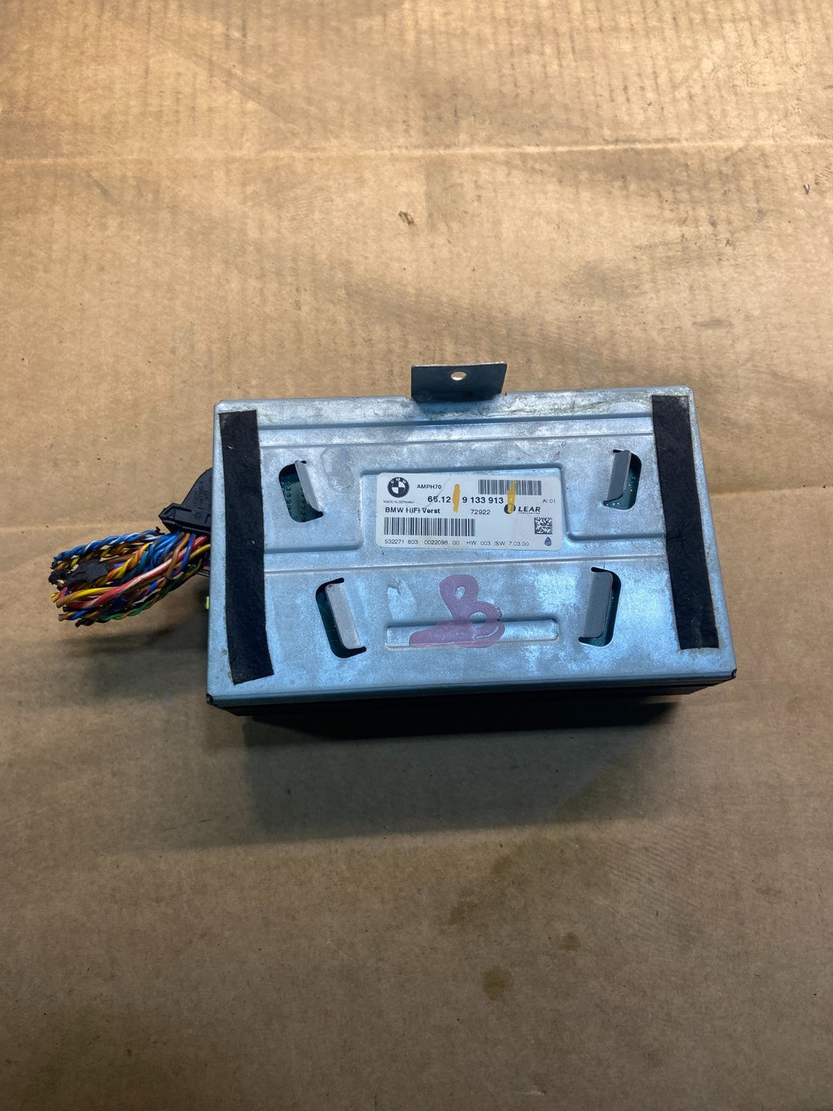 2007-2010 BMW X5 Top HiFi Lear Radio Audio Amplifier Amp OEM y4514 DG5