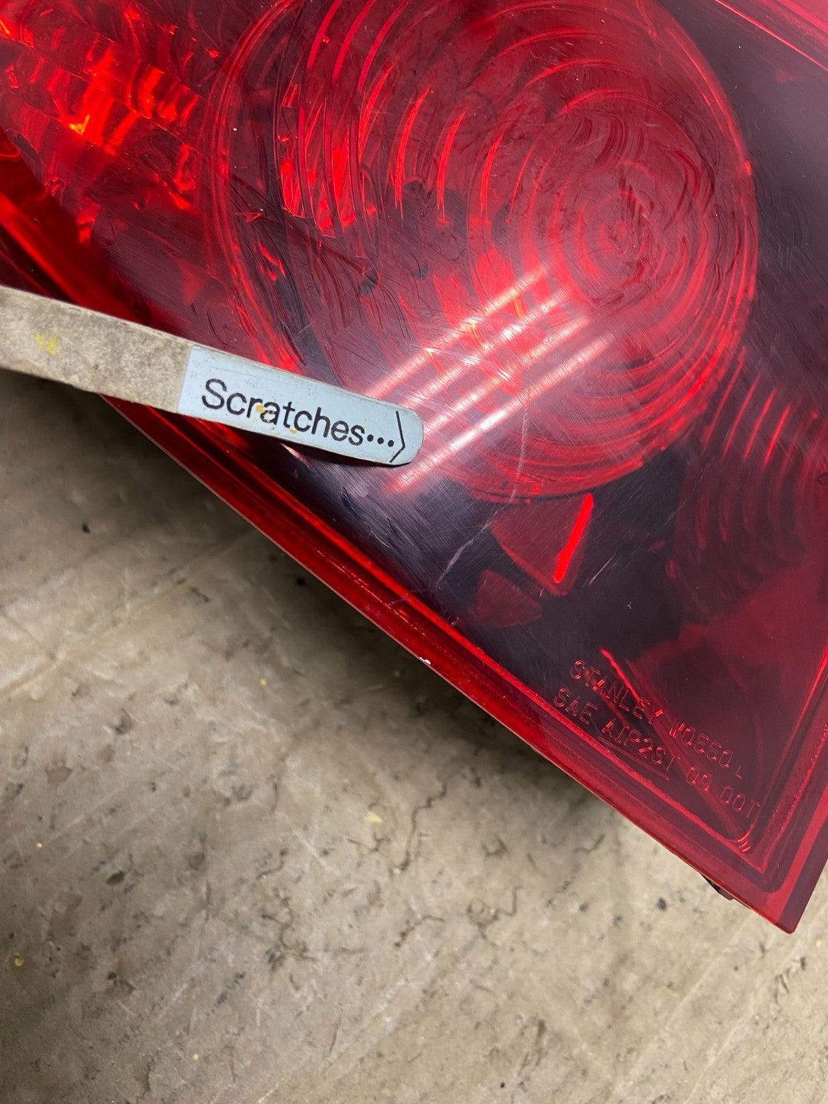 2010 2011 2012 Acura RDX Left Driver Side Rh Tail Light Oem AB9895 DW3