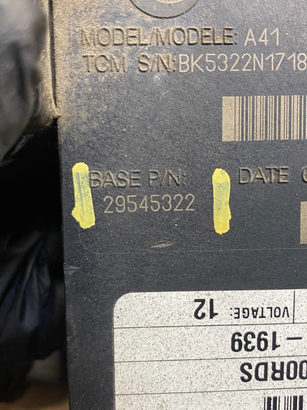 Allison Transmission Control Module 29545322 AH1692 DG2