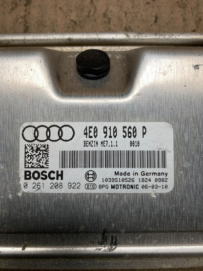 2006 Audi A8 4.2L Engine Computer Module ECM 4E0 910 560 P A6736 PS3