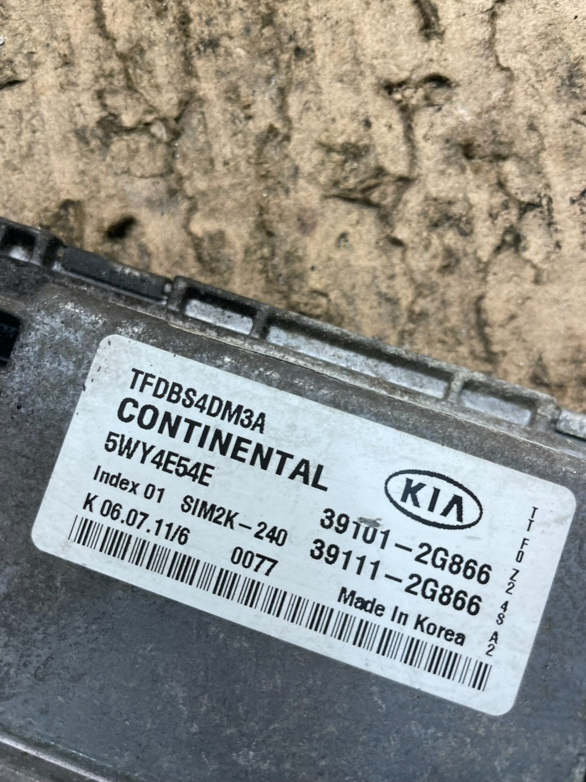 2011 2012 2013 Kia Optima 2.4L Ecm Ecu Engine Computer 39101-2g866 OEM T7142 DG3