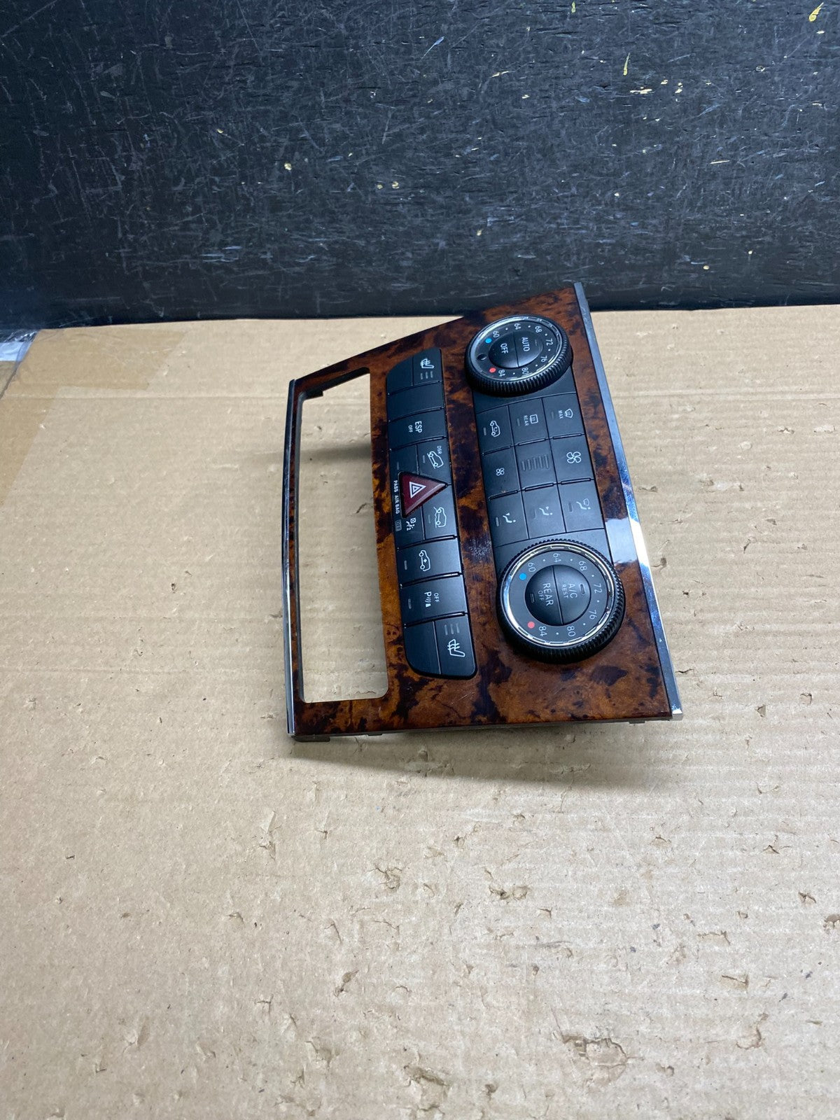 2007-2012 Mercedes X164 GL350 GL450 Climate Control Bezel Wood Switch AG6388 DG2