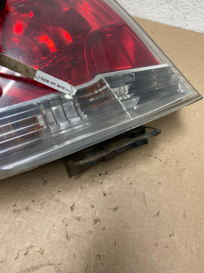 2008 to 2012 Honda Accord Sedan Tail light Left Driver LH Side AG4206 LK4