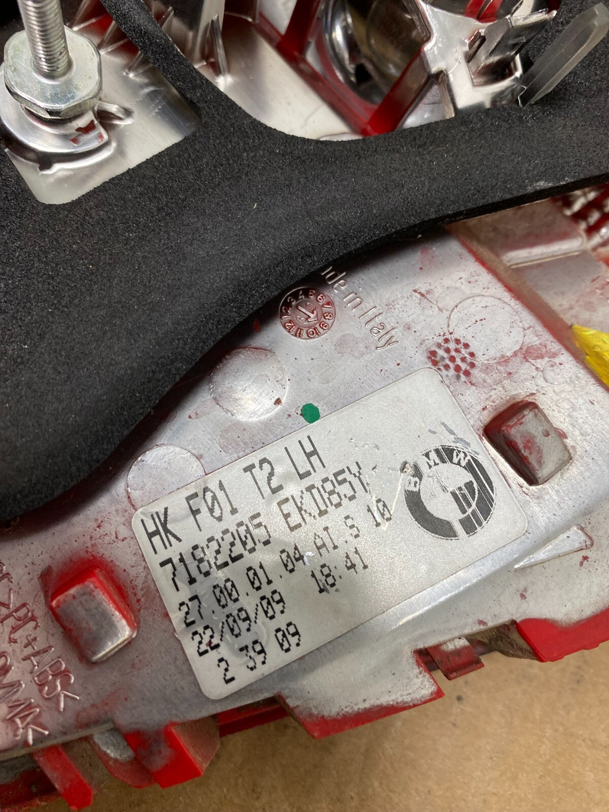 2009-2012 BMW 7-Series F01 F02 750i 750Li Left Driver Inner Tail Light O7373 DW7