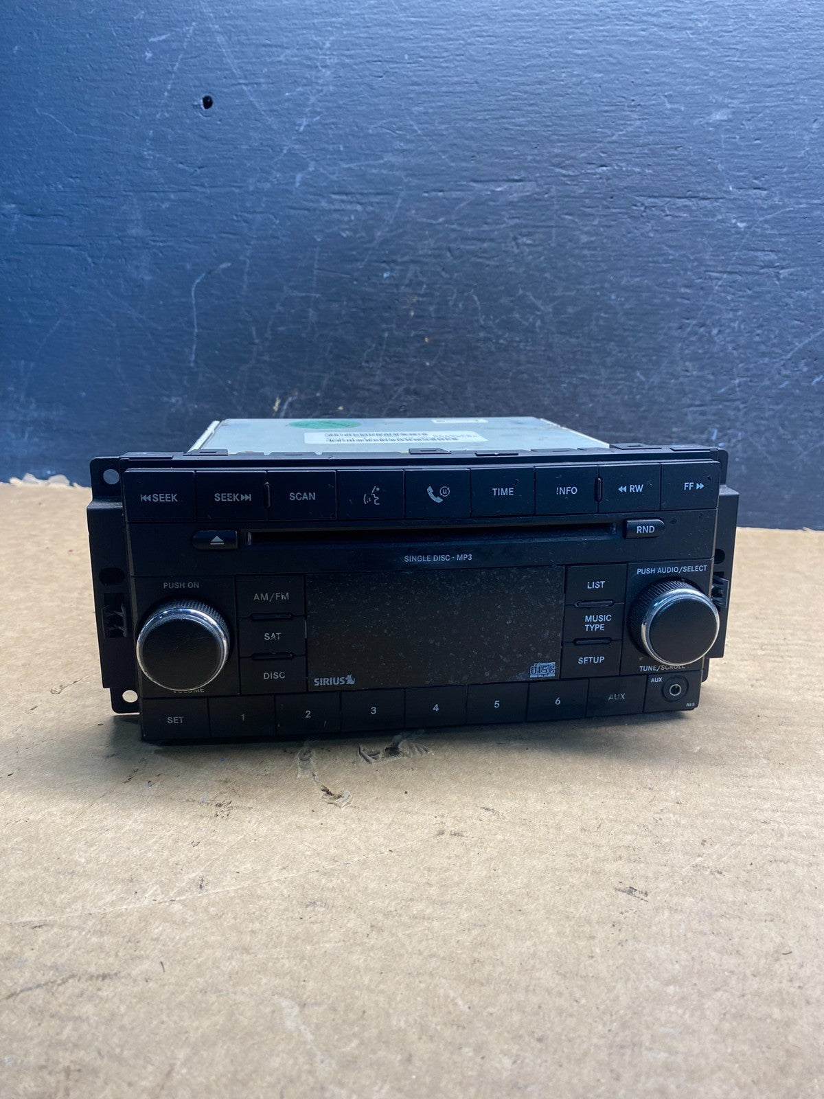 2007-2012 Chrysler Dodge Jeep Ram Radio CD MP3 AUX Receiver AD9877 DG0