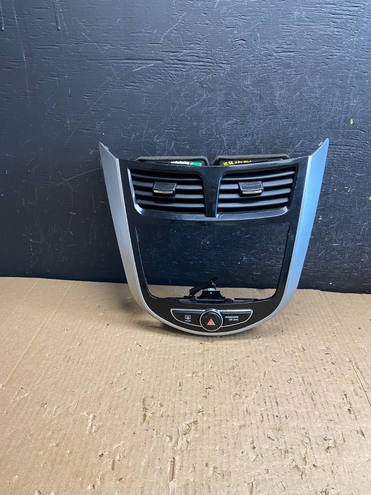 2012 to 2017 Hyundai Accent Center Radio Bezel Air Vent Panel AE4182 DG0