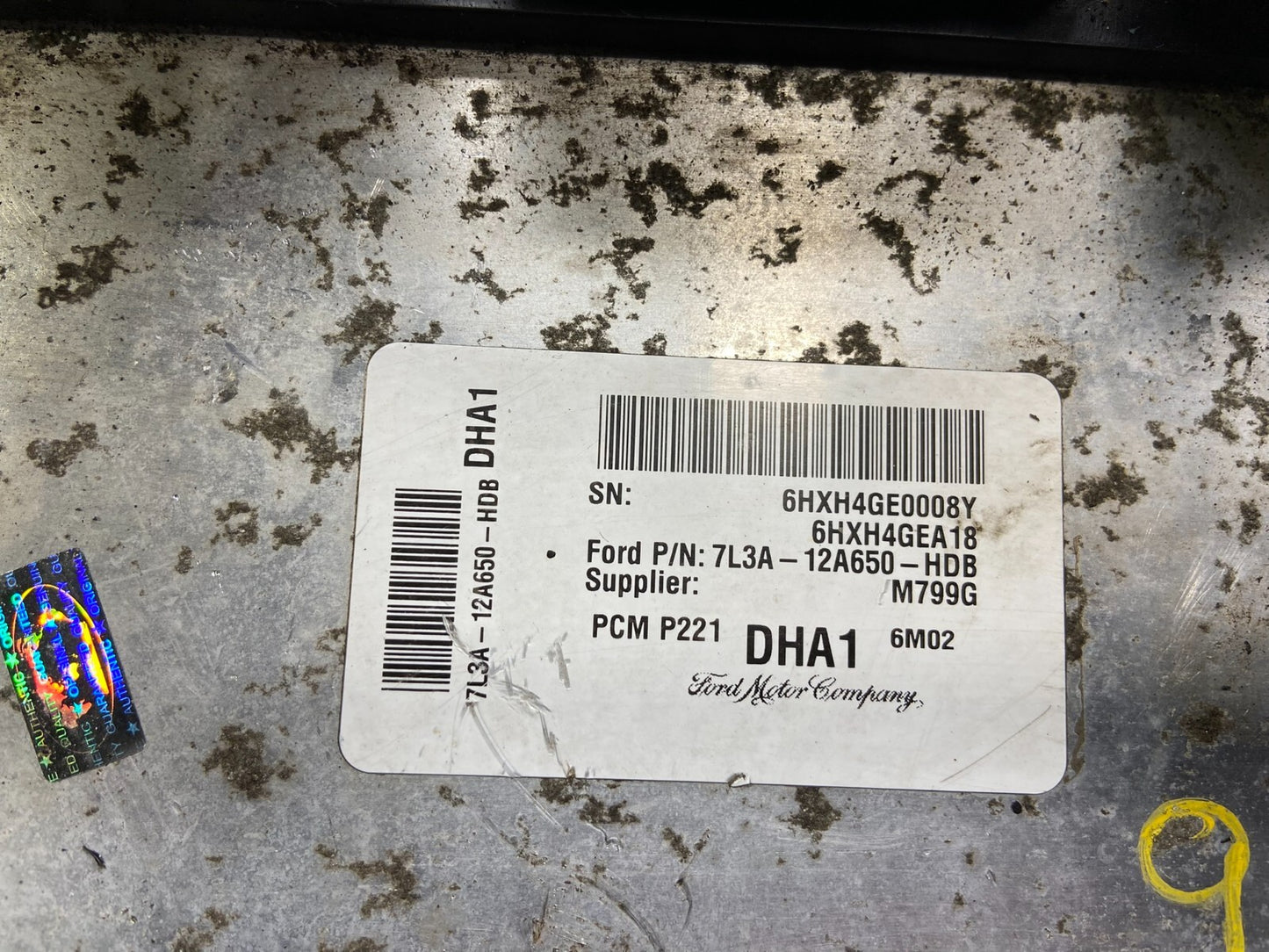 2007 2008 Ford F-150 F150 Engine Control Computer 7L3A-12A650-HDB M5248 DG2