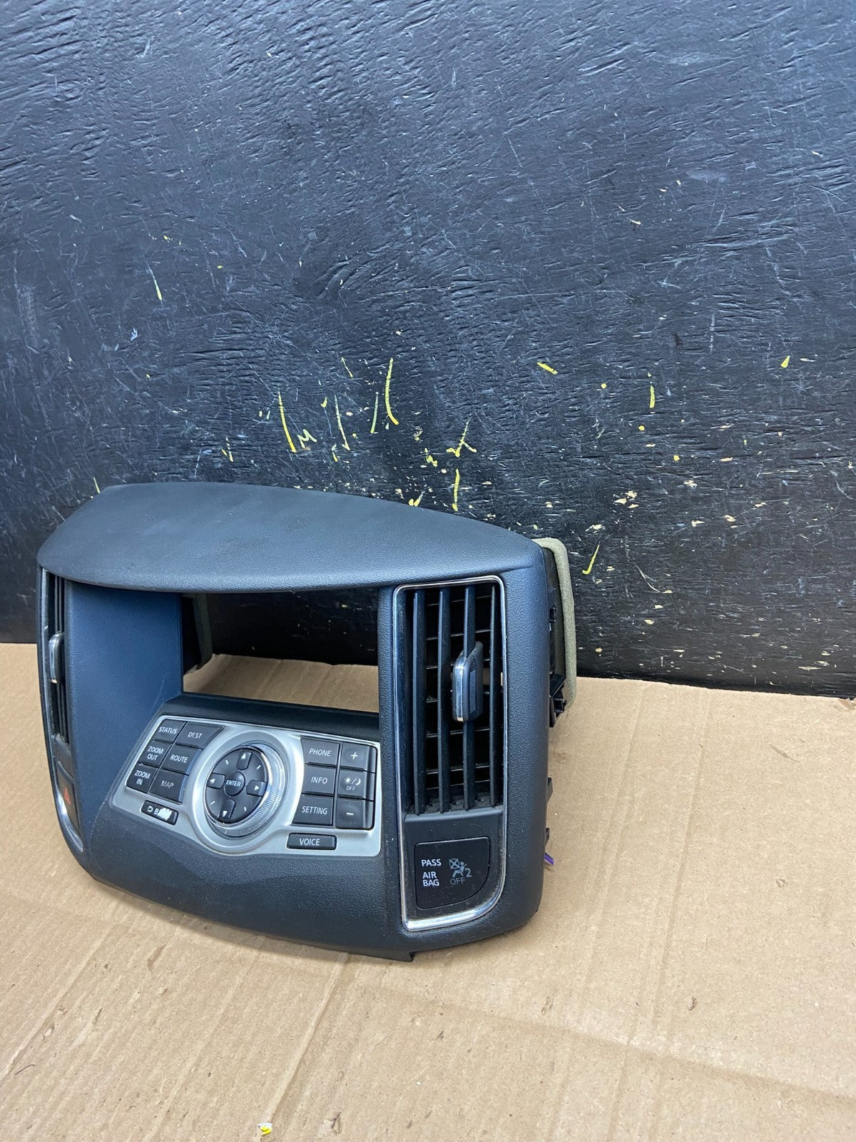 2009-2014 Nissan Maxima Center Console Climate Control Radio Bezel OEM aa4881 DG1