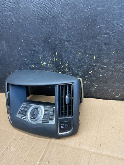 2009-2014 Nissan Maxima Center Console Climate Control Radio Bezel OEM aa4881 DG1